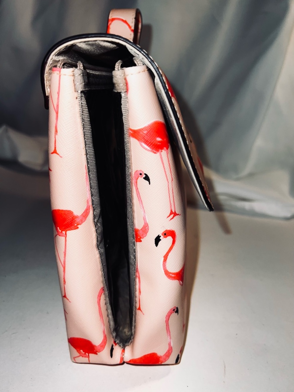KATE SPADE Flamingo Shore Street Lita Makeup Bag Cosmetic Travel Case PINK RARE! - Picture 5 of 7